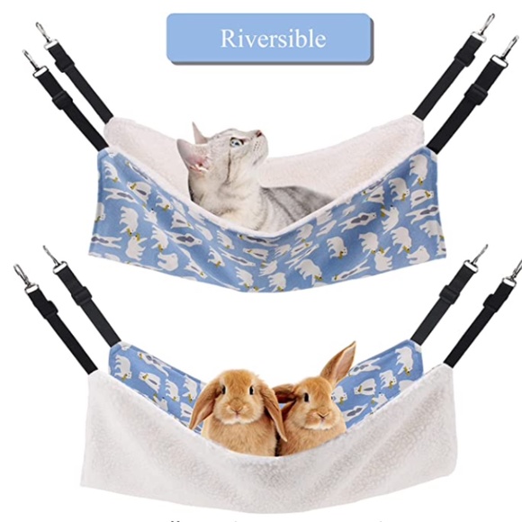 NEW Comfortable Hanging Adjustable Pet Hammock Bed for Cats/Small Dogs/Rabbits - Picture 7 of 13